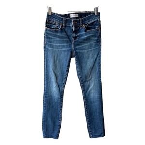 Madewell Skinny Skinny Jeans Pants Dark Wash Blue Denim Womens Size 26 E0259